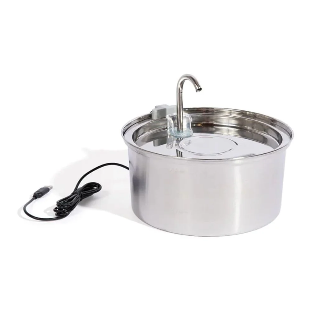 Like New KittySpout MFM0300 Stainless Steel Cat Water Fountain 3.2L/108oz - Durable, Quiet, Easy to Clean - Image 2