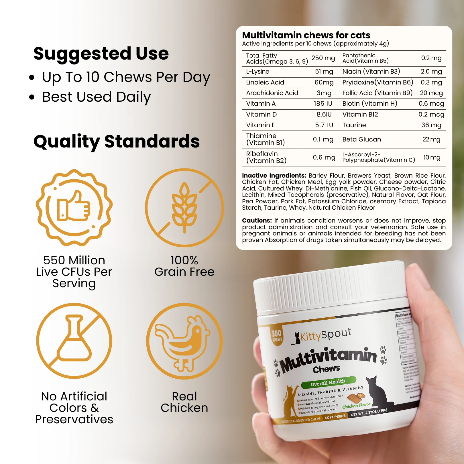 KittySpout Multivitamin Chews - 30 Day Supply - Image 4