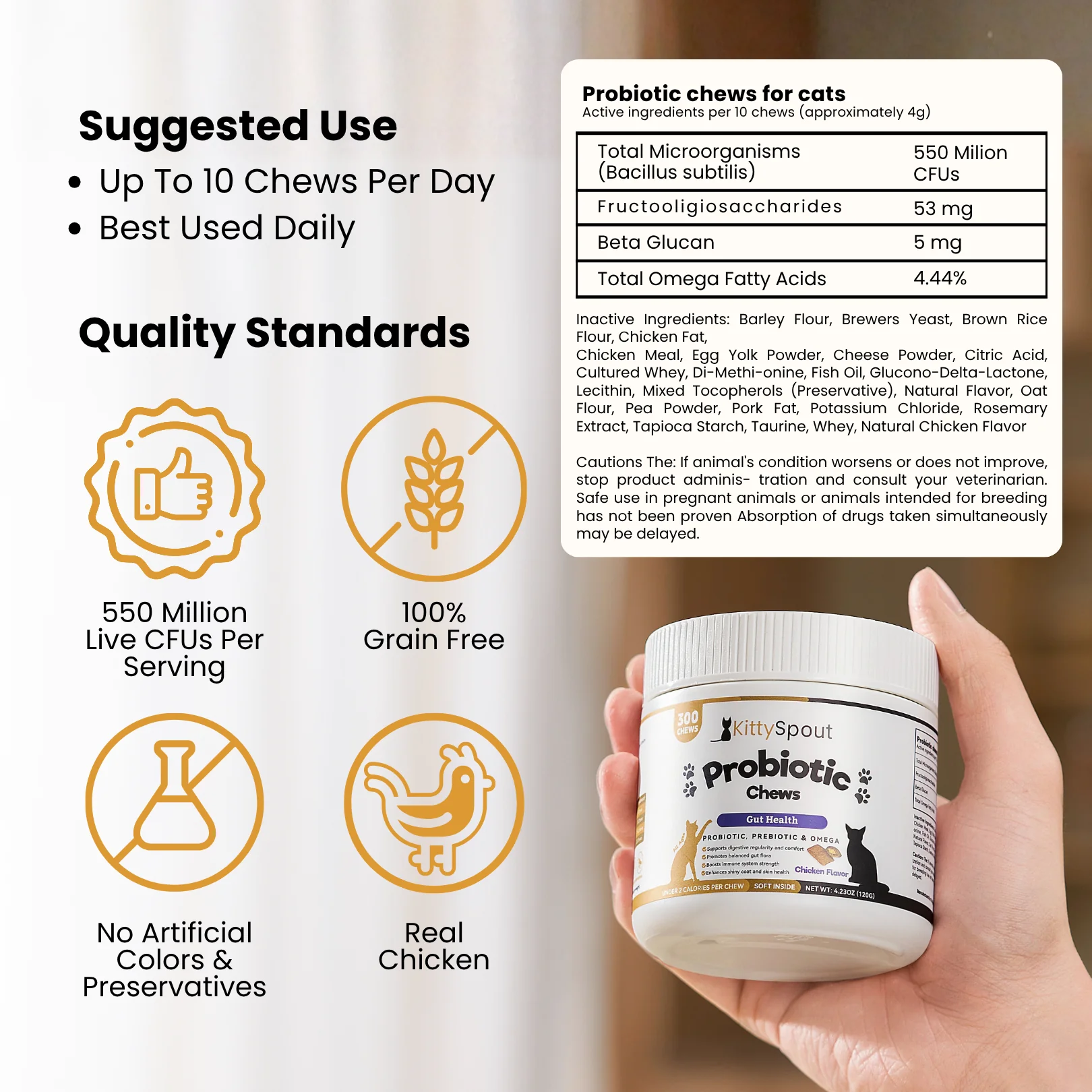 KittySpout Probiotic Chews - 30 Day Supply - Image 4