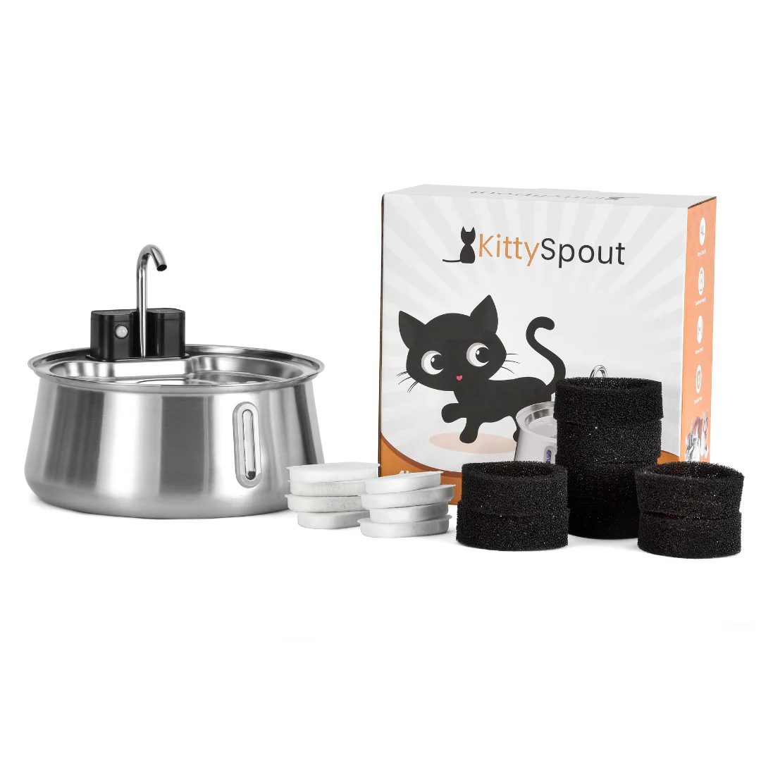 Refurbished The KittySpout - Wireless Fountain (Spout) - 6 Month: Wireless KittySpout + 8 filter sets + free gift - Image 4